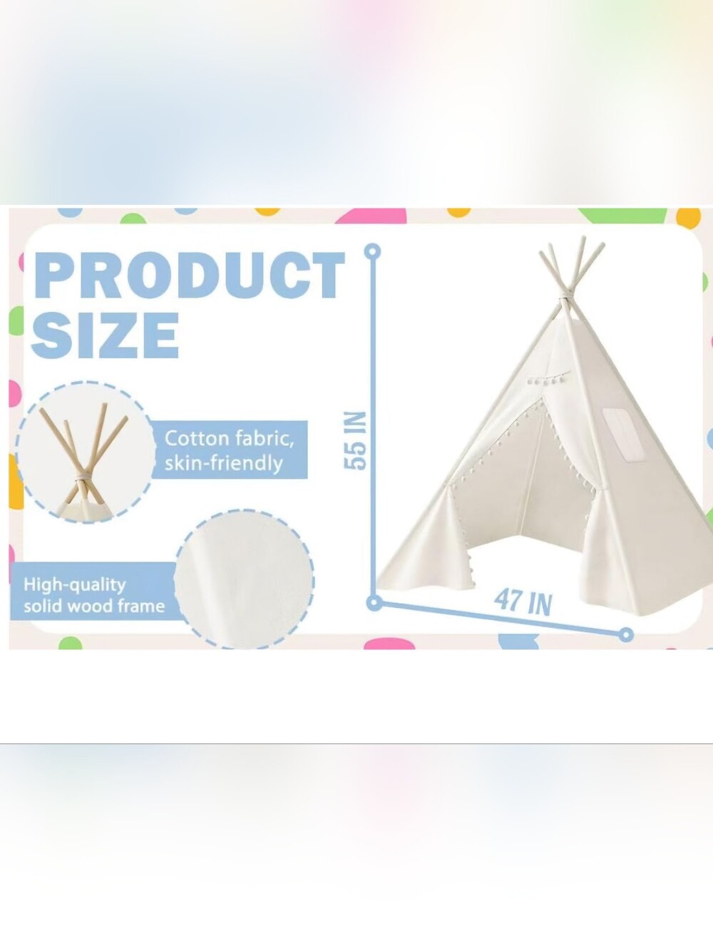 Kids Cotton Teepee